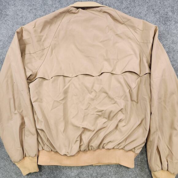 Vintage Baracuta by Van Heusen Jacket Mens 46L Tan Harrington Tartan Lined 90s - Picture 16 of 16